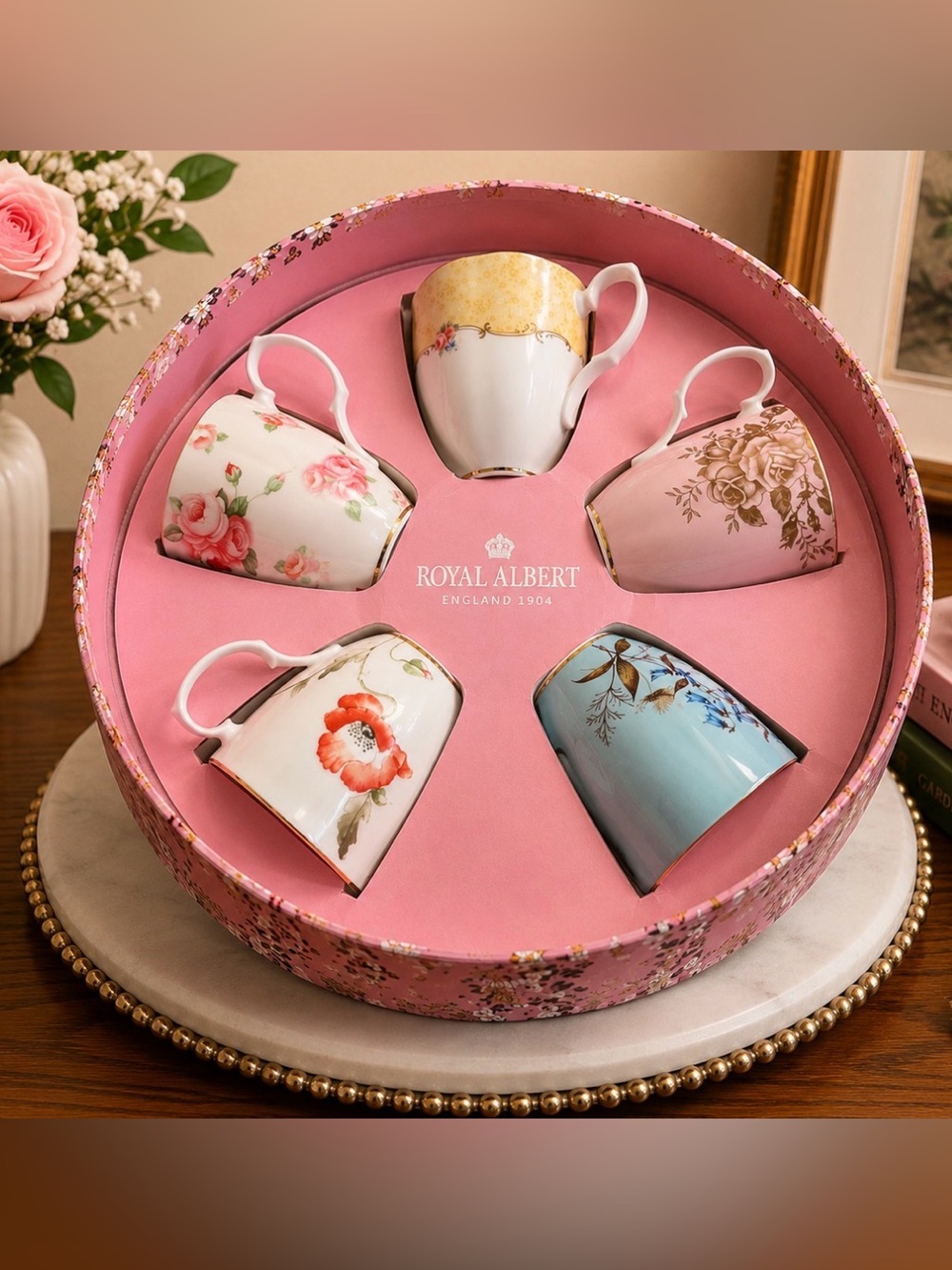 Royal Albert Floral  Mug Set -